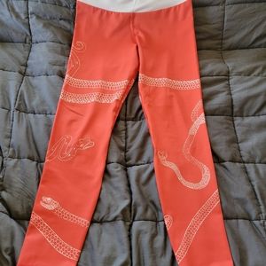 Grrrl Medusa Red Workput Leggings